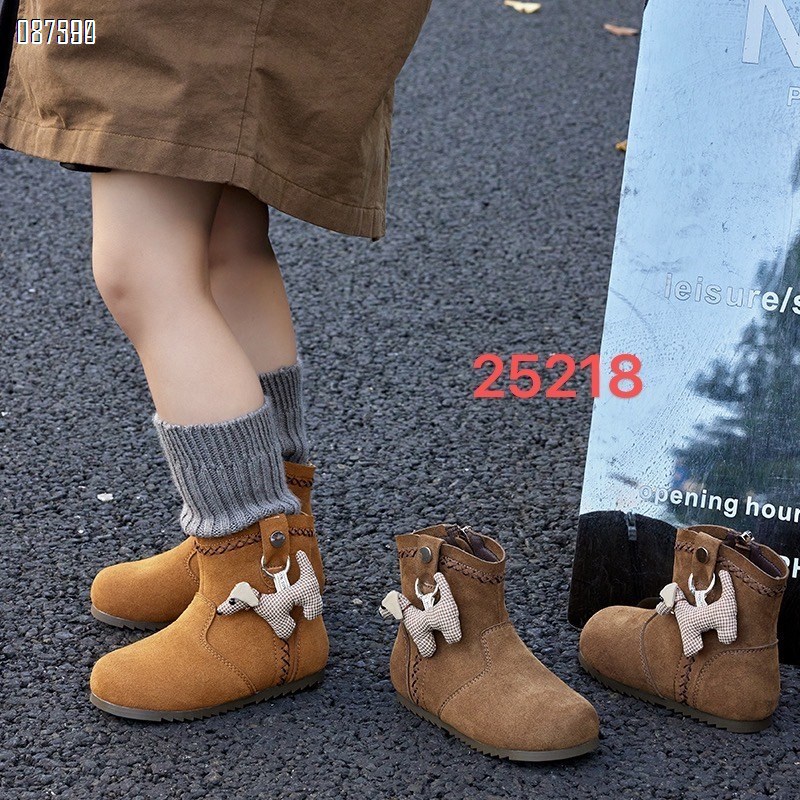 【单双可补货】新款软底软面加绒小靴子SA25218