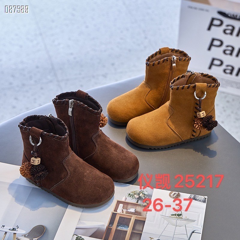 【单双可补货】新款软底软面加绒小靴子SA25217