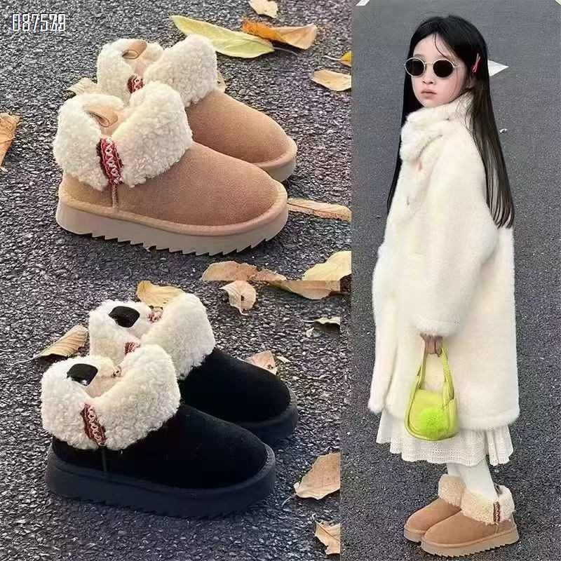 【单双可补货】冬季新款真皮➕翻毛口➕防滑鞋底雪地靴SA111