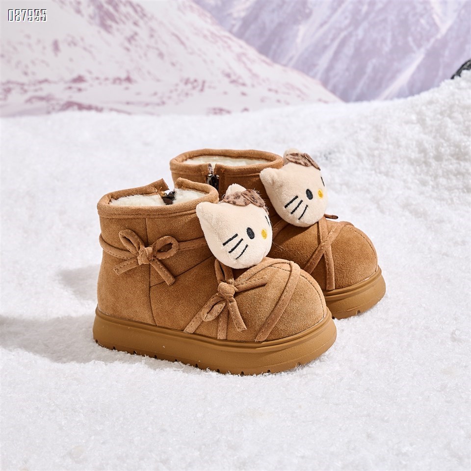 【单双可补货】豹纹牛迁绒豹纹雪地鞋SA88290