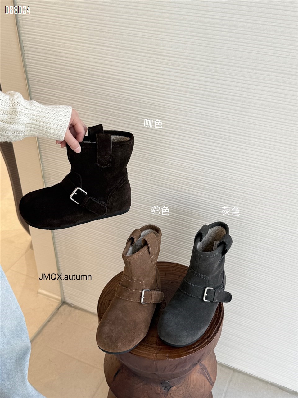 【单双可补货】冬款真皮材质短靴SA6706