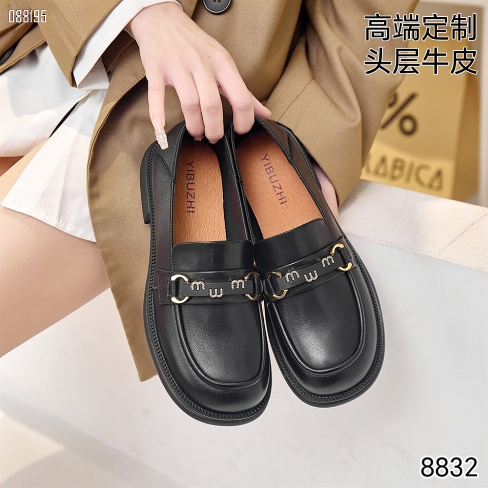 【单双可补货】新款头层牛皮单鞋乐福鞋SA8832