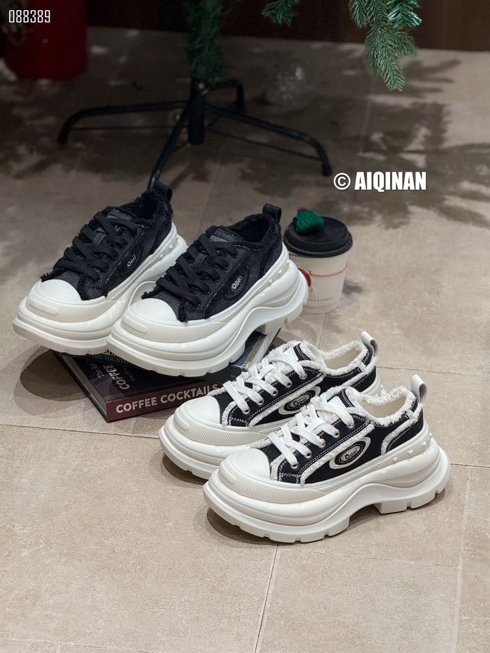 【单双可补货】新款厚底美式复古风帆布鞋SA6126