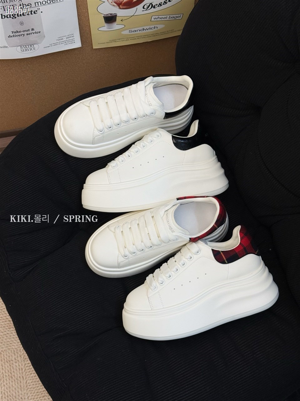 【单双可补货】新款厚底休闲鞋圆头系带大白鞋SA370156