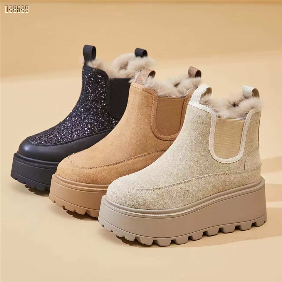 【单双可补货】新款冬季韩版时尚潮流厚底雪地靴SA8257
