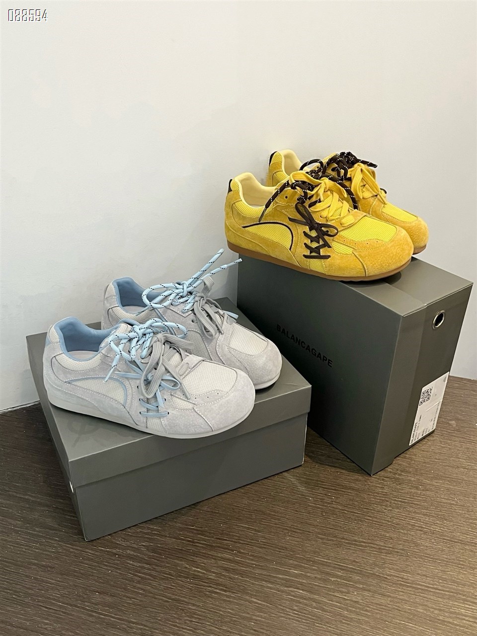 【单双可补货】新款内增高厚底拼接休闲运动鞋春日多巴胺德训鞋SA1856-2