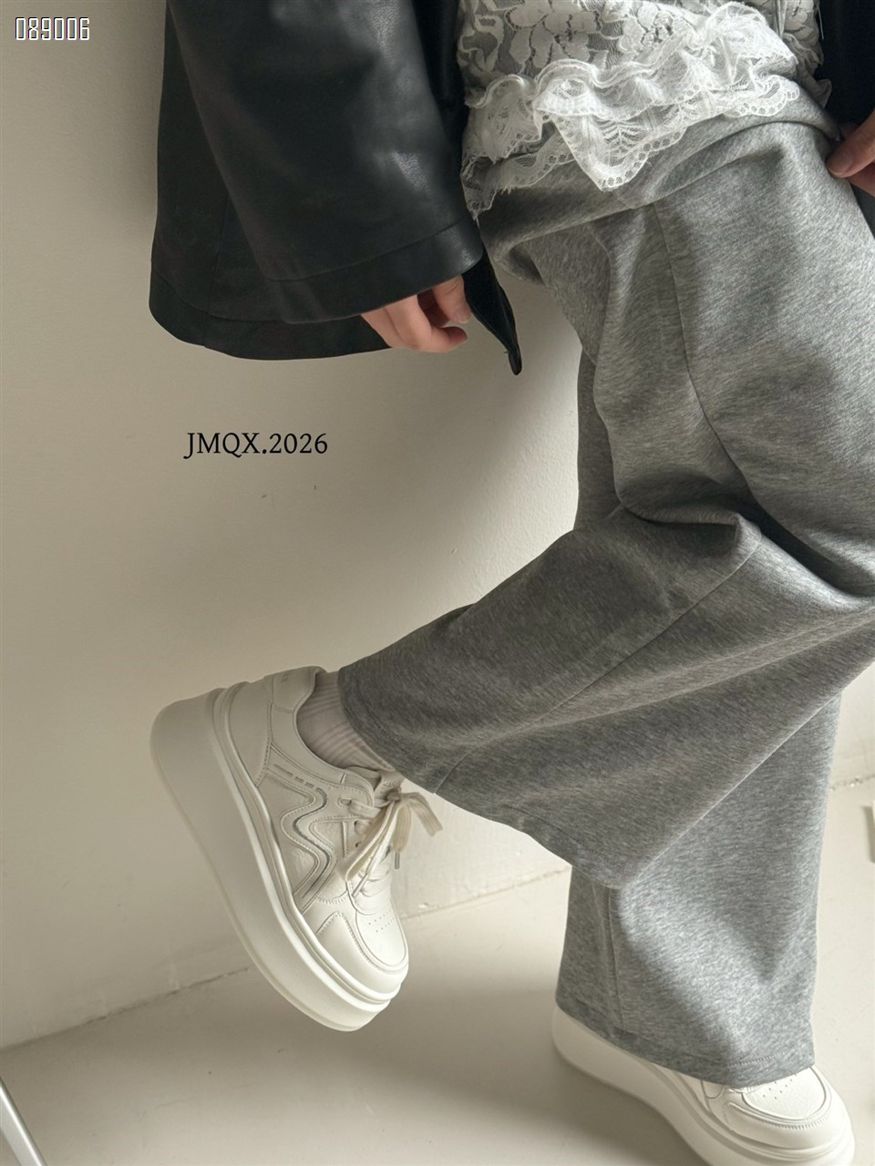 【单双可补货】新款厚底重工白鞋休闲鞋SA2608-5