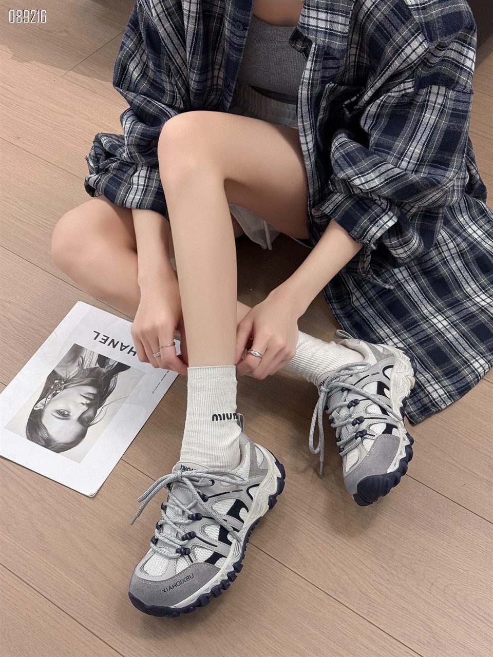 【单双可补货】新款皮加网吸墨底休闲鞋SA26053