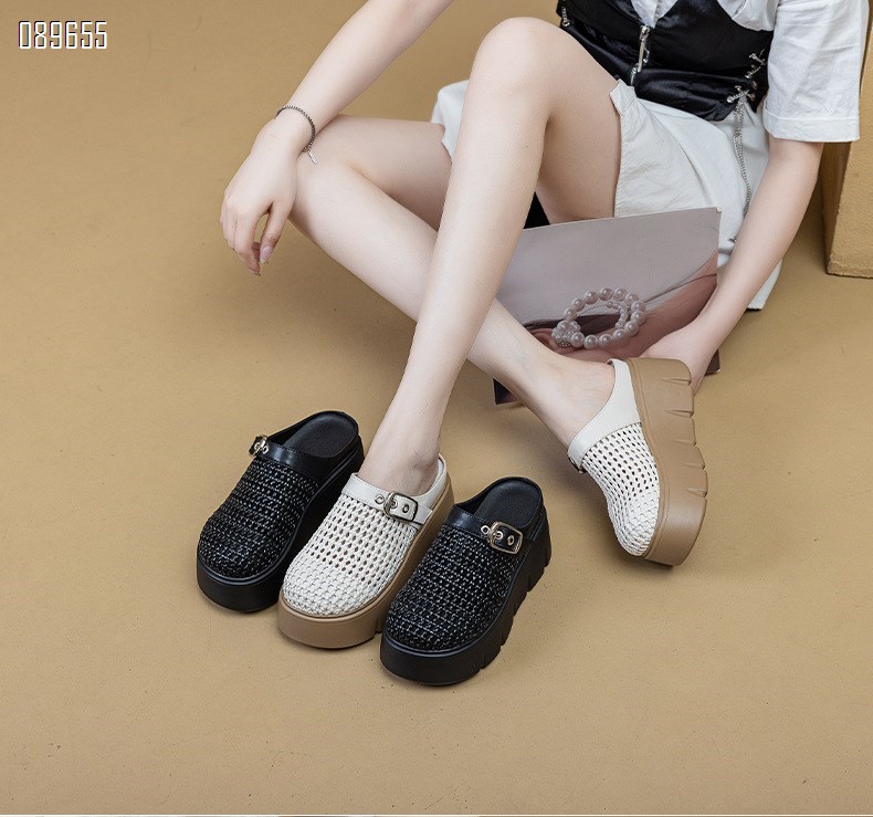 【单双可补货】新款厚底包头女拖鞋SA9250-5