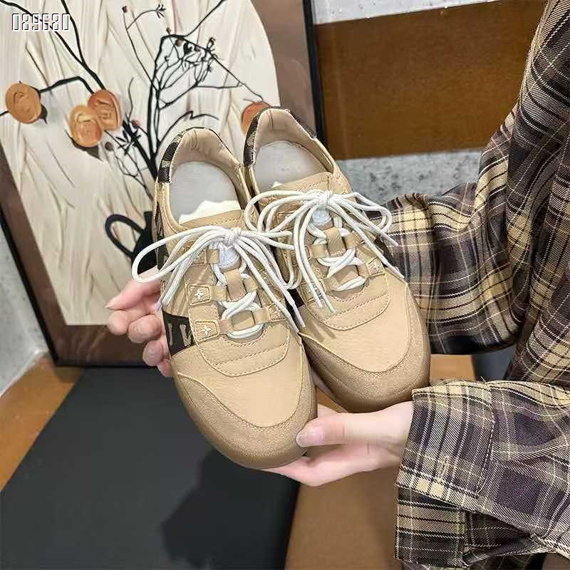 【单双可补货】新款韩版真皮德训鞋内增高休闲运动潮鞋SA6306