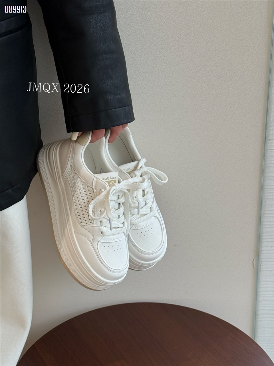 【单双可补货】新款编织厚底休闲鞋SA5897-1