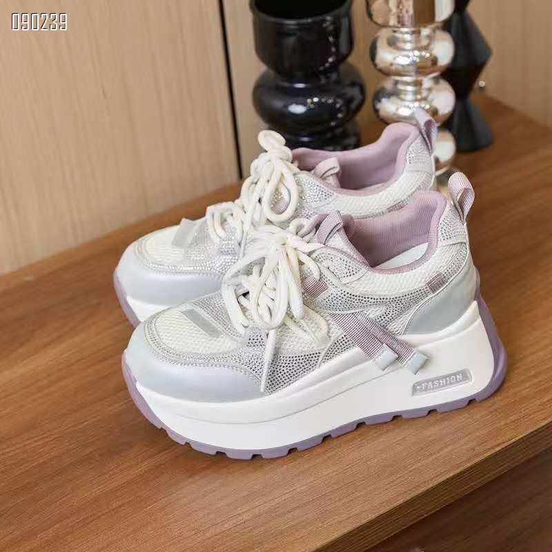 【单双可补货】新款内增高运动休闲网面透气鞋厚底休闲鞋SA2616-2