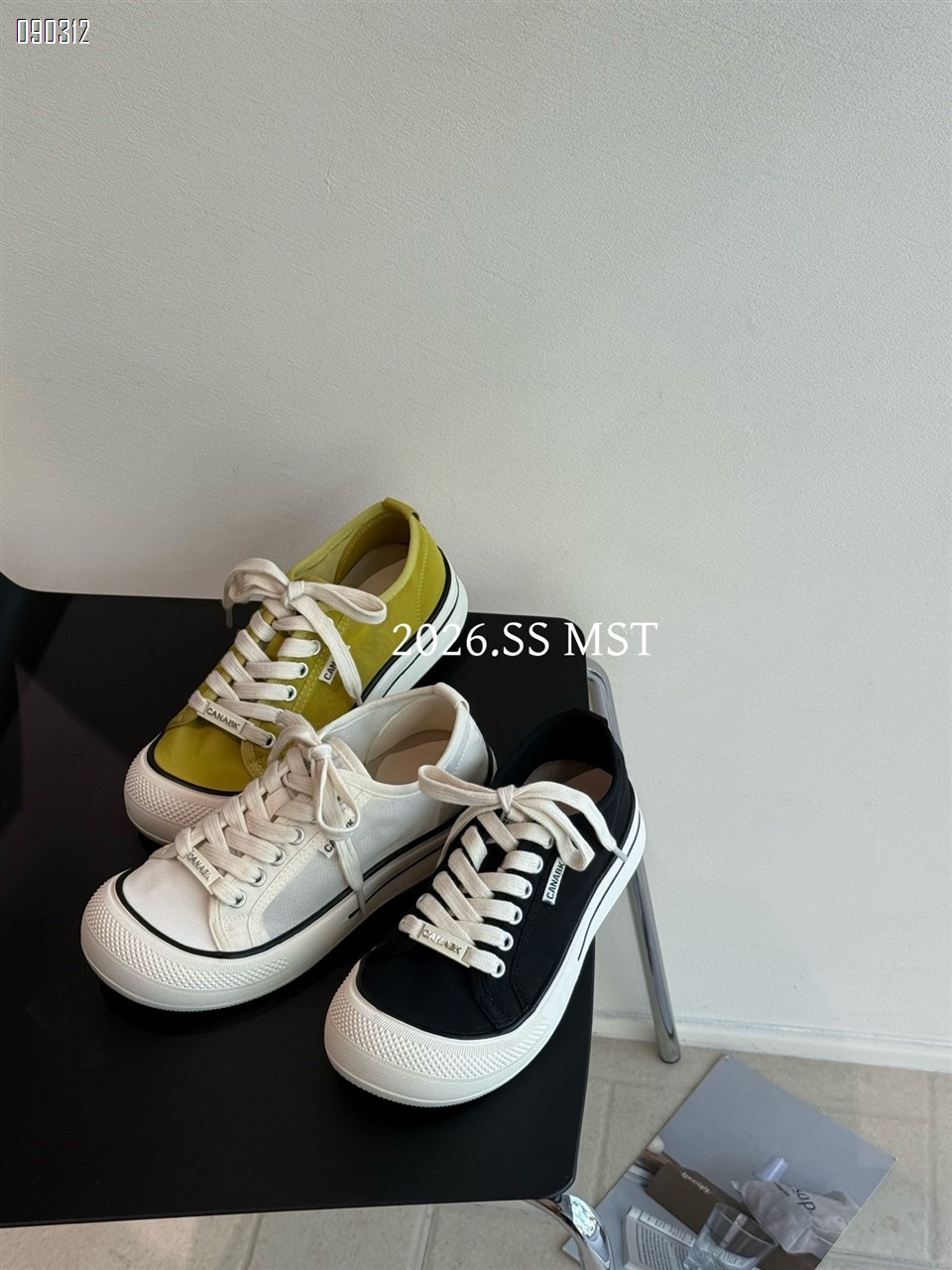 【单双可补货】新款娃娃头网纱板鞋SA6599-5
