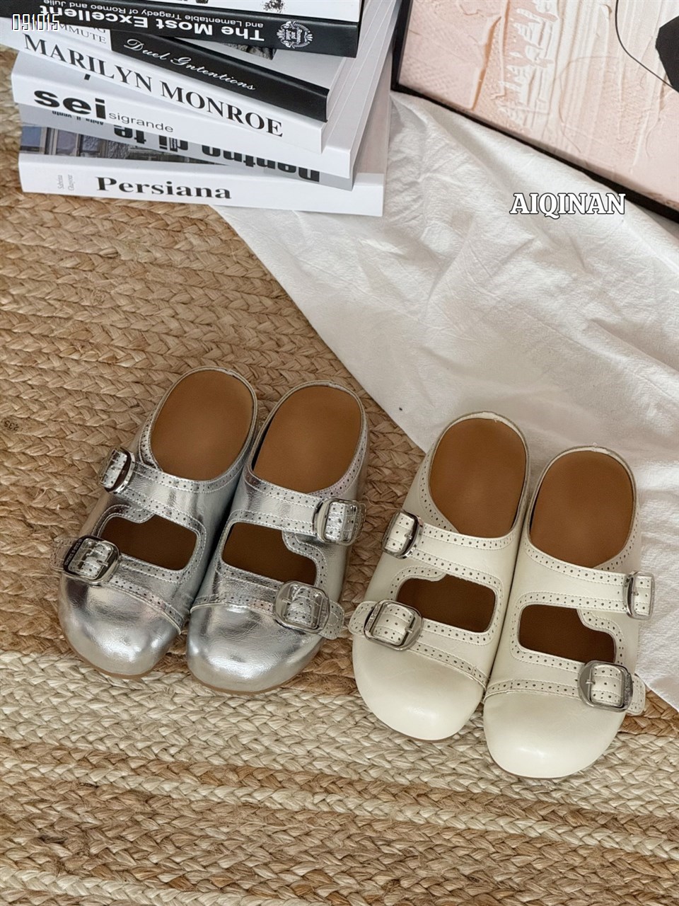 【单双可补货】新款镂空玛丽珍凉拖包头拖鞋SA073-2