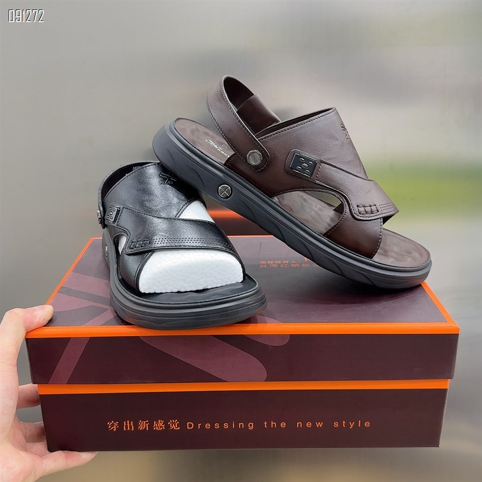 【单双可补货】新款时尚舒适牛皮沙滩鞋SA695