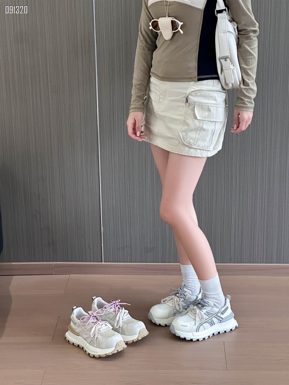 【单双可补货】新款小白鞋厚底休闲运动老爹鞋小蛮腰阿甘德训鞋SA6767