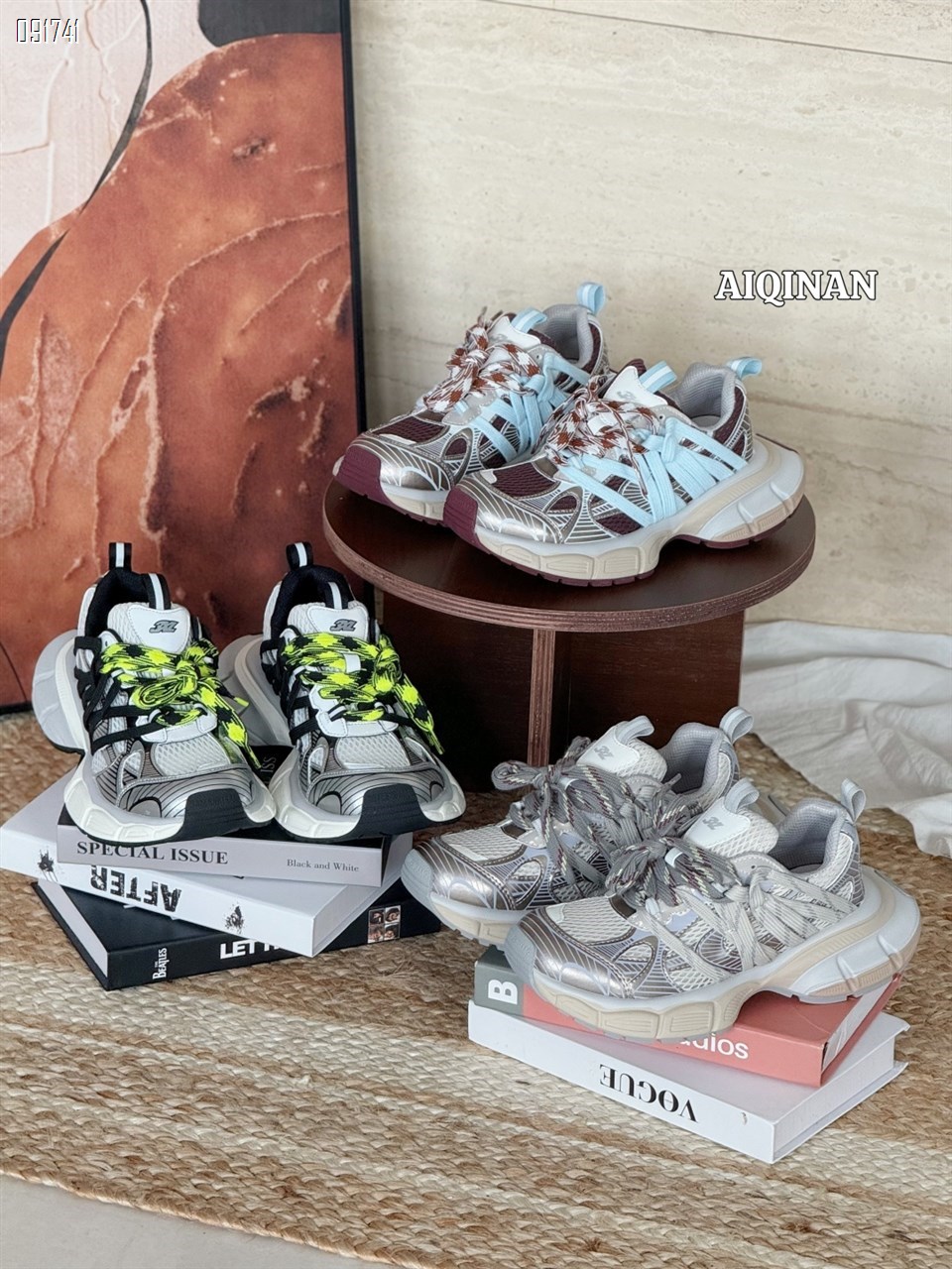 【单双可补货】新款彩色老爹鞋厚底休闲鞋SA3706