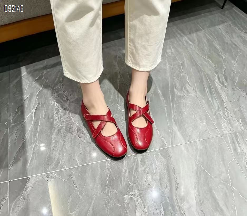 【单双可补货】新款头层牛皮浅口小单鞋SA8121