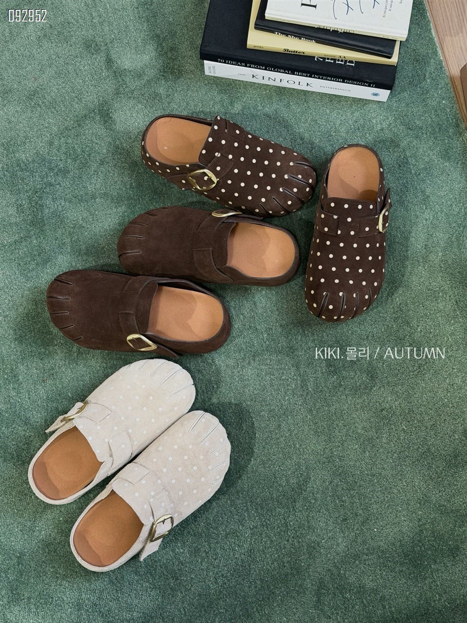 【单双可补货】新款波点分趾勃肯半拖SA9290