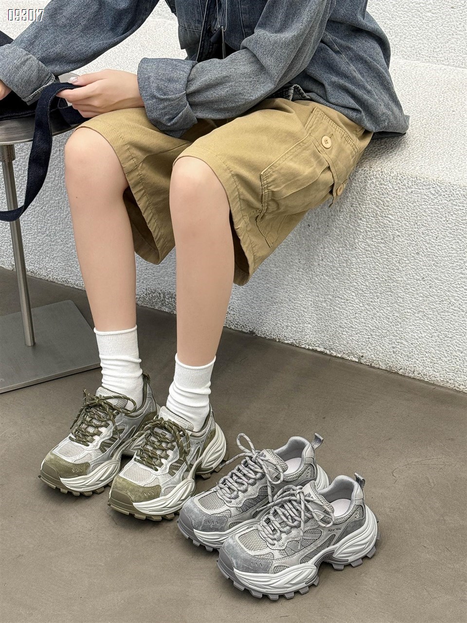 【单双可补货】新款小个子增高网面跑步运动休闲鞋松糕厚底老爹鞋SA6267