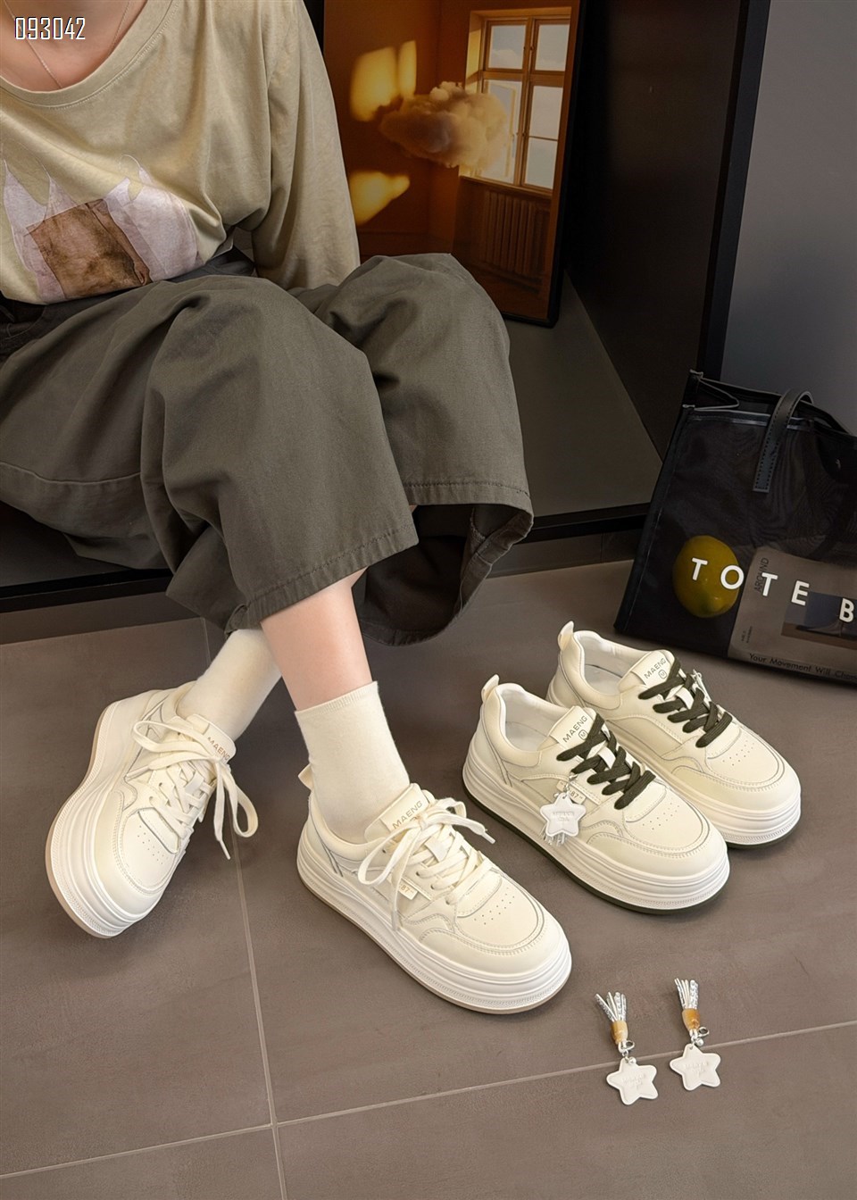 【单双可补货】新款扣件可拆卸四季百搭小白鞋SA8083