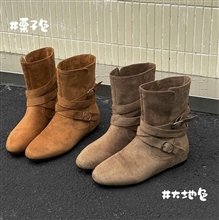 【单双可补货】新款复古短筒堆堆靴SA7102