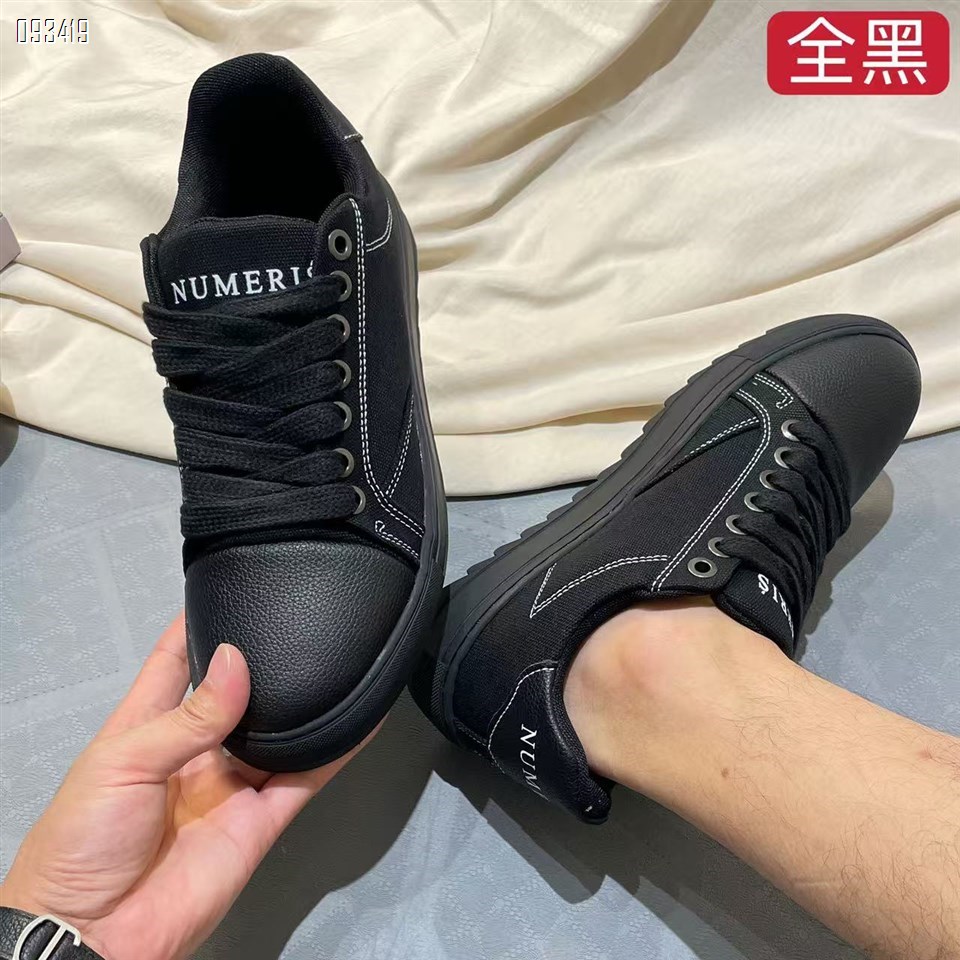 【单双可补货】新款厚底锯齿底+帆布+皮革SA111