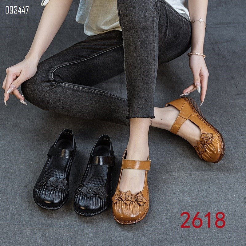 【单双可补货】新款头层牛皮浅口小单鞋SA2618