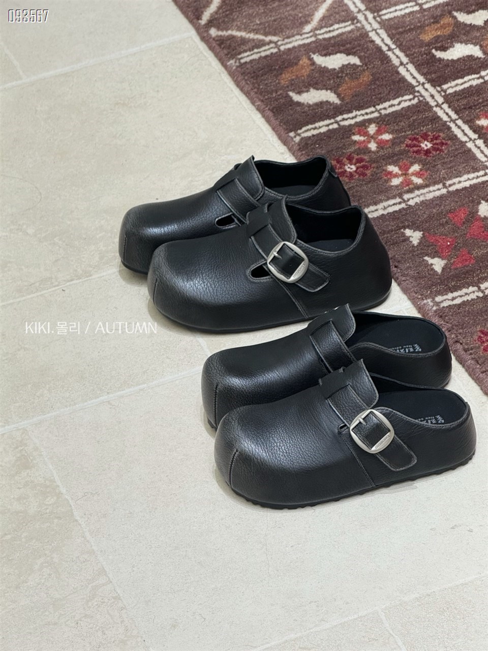 【单双可补货】新款做旧黑勃肯半拖SA7141-7124