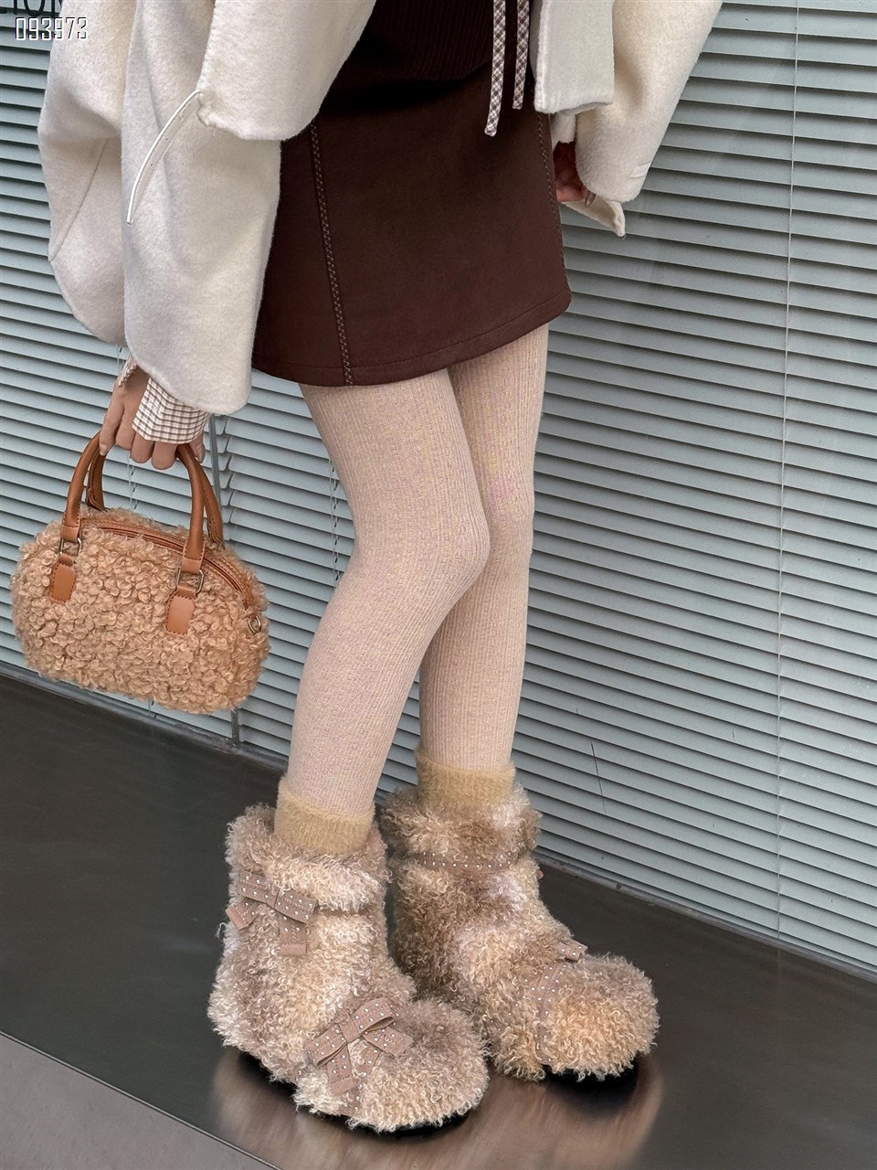 【单双可补货】新款甜美毛毛雪地靴6046