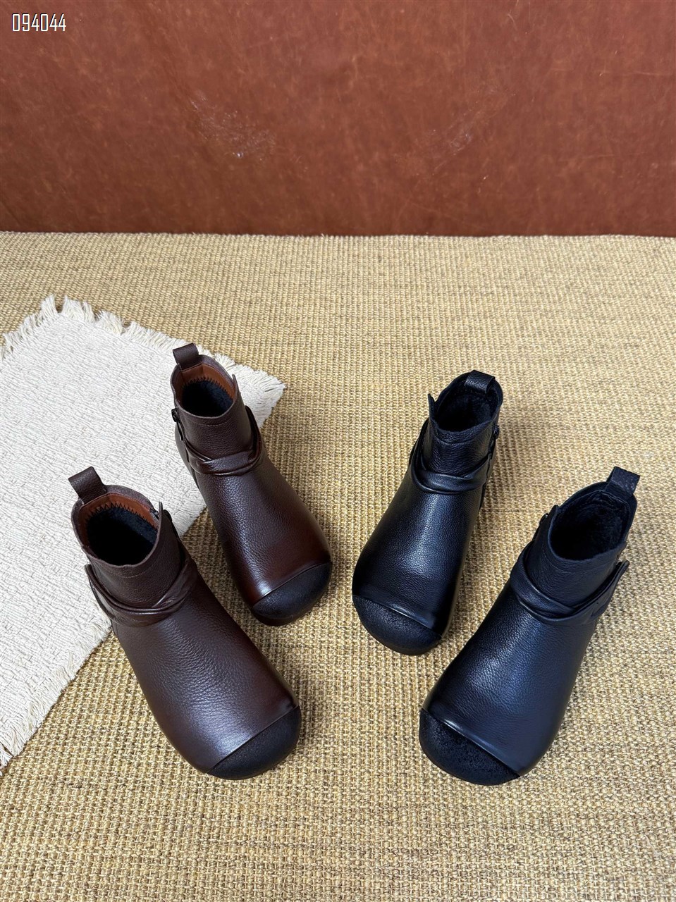 【单双可补货】新款头层牛皮绒里短靴马丁靴SA26081
