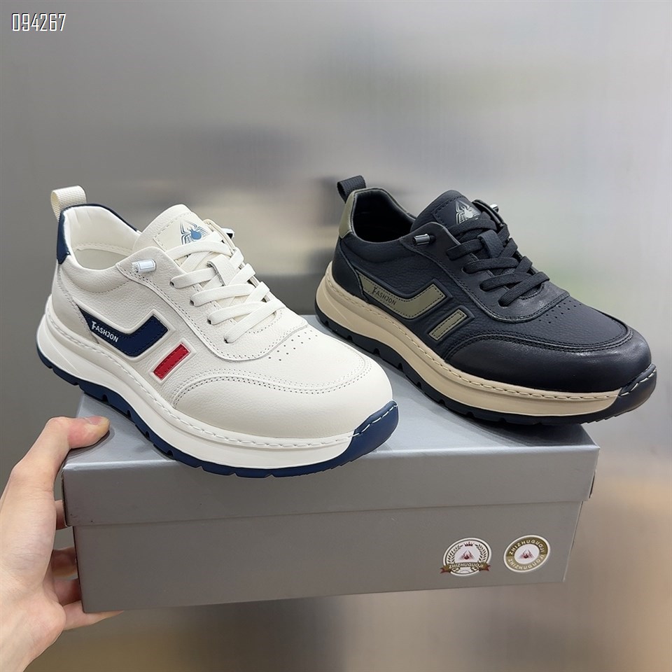 【单双可补货】新款高品质真皮舒适运动休闲板鞋阿甘鞋SA277