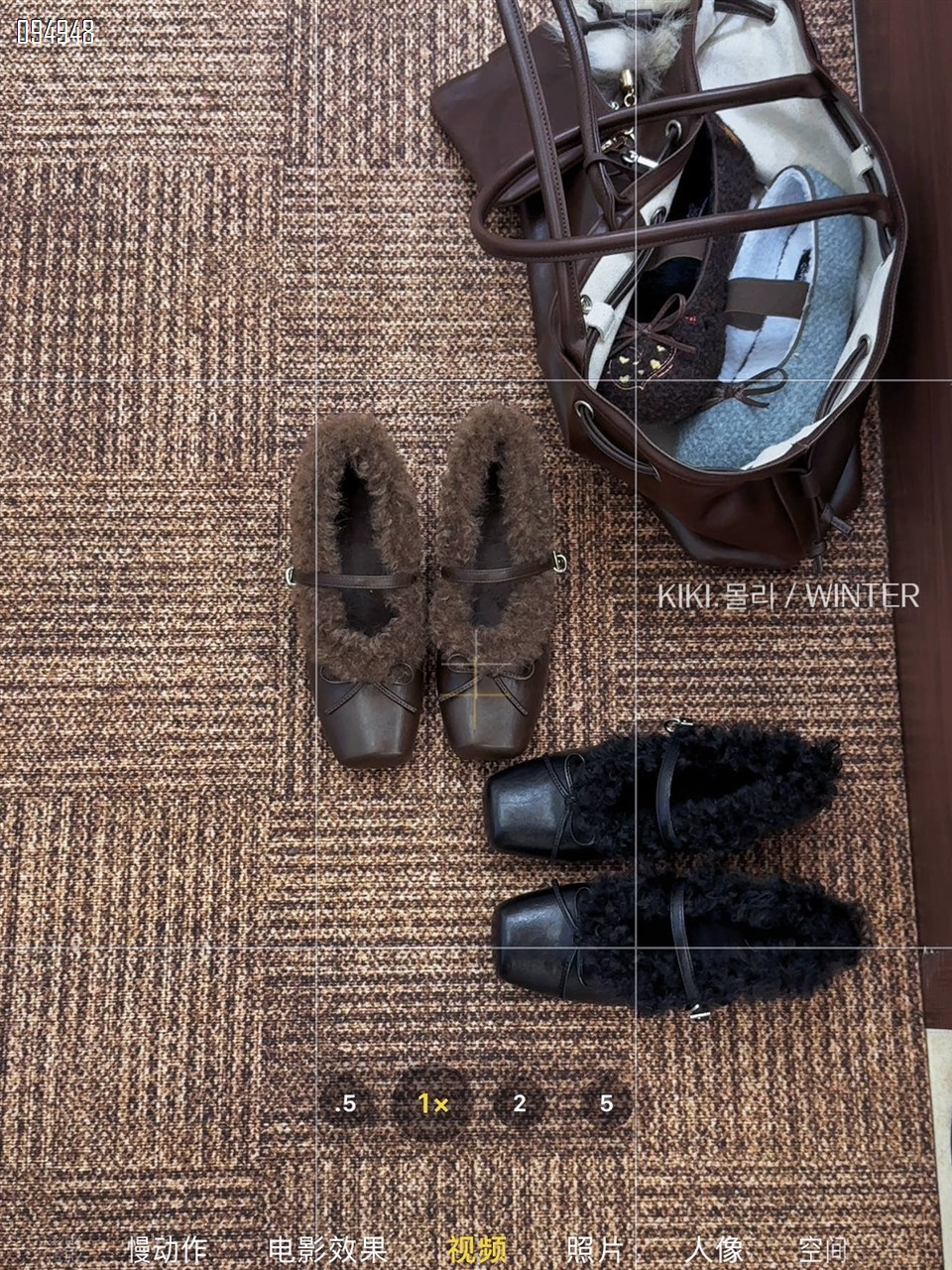 【单双可补货】新款真皮羊毛混纺棉单鞋33049